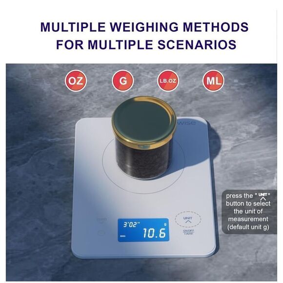 MEGAWISE High Precision Coffee Scale with Timer - Picture 4 of 5